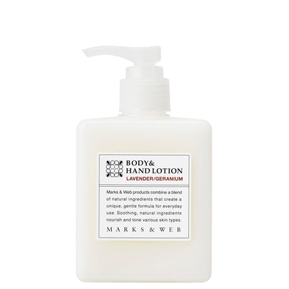 MARKS&amp;WEB Lotion pour le corps et les mains 250mL à la lavande et géranium