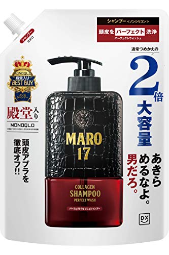 [Amazon.co.jp Exclusive] MARO17 DX Perfect Wash Shampoo for Men Sensitive Skin Non-Silicon Refill 2x Size 600 Milliliters (x 1)