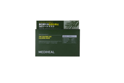MEDIHEAL THE 365 Mask Daily Skin Balance Care 365 Sheet Masks, 30 sheets (THE TEATREE 365 Calming Mask)