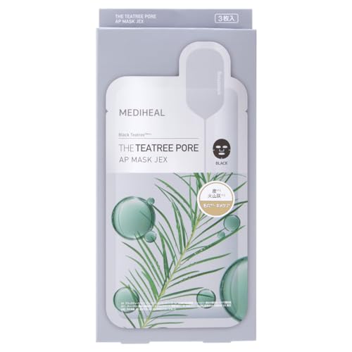 MEDIHEAL The Tea Tree Poison Ampoule Mask JEX 3 sheets Binchotan Black Sheet
