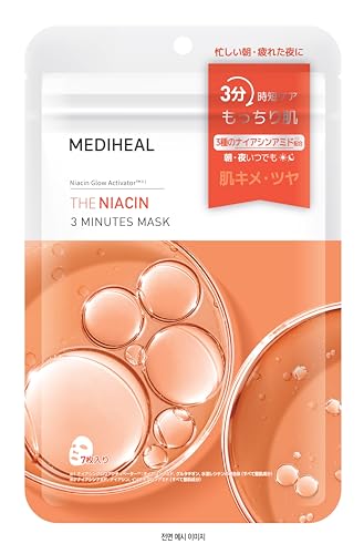 MEDIHEAL The Niacin 3 Minute Mask 7 masks (135ml essence)3 minutes of care.