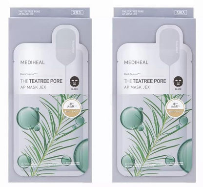 MEDIHEAL THE Tea Tree Pore AP Mask JEX 3 sheets x 2 packs