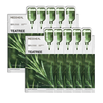 MEDIHEAL Teatree Essential Mask 10 Sheets for Hydration and Care