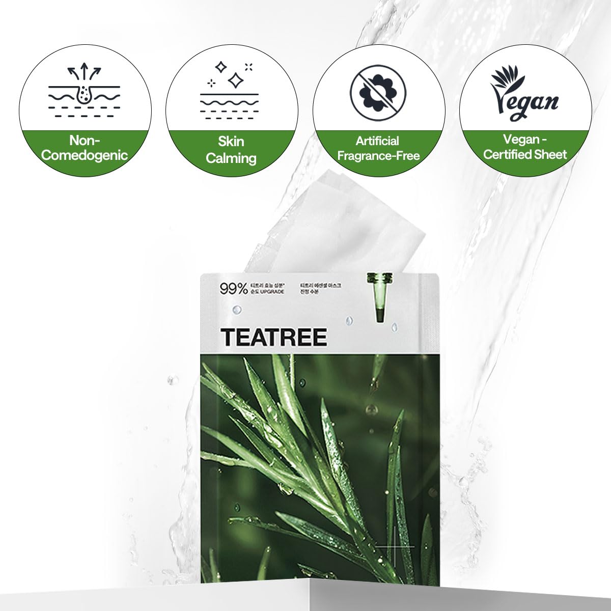 MEDIHEAL Teatree Essential Mask 10 Sheets for Hydration and Care