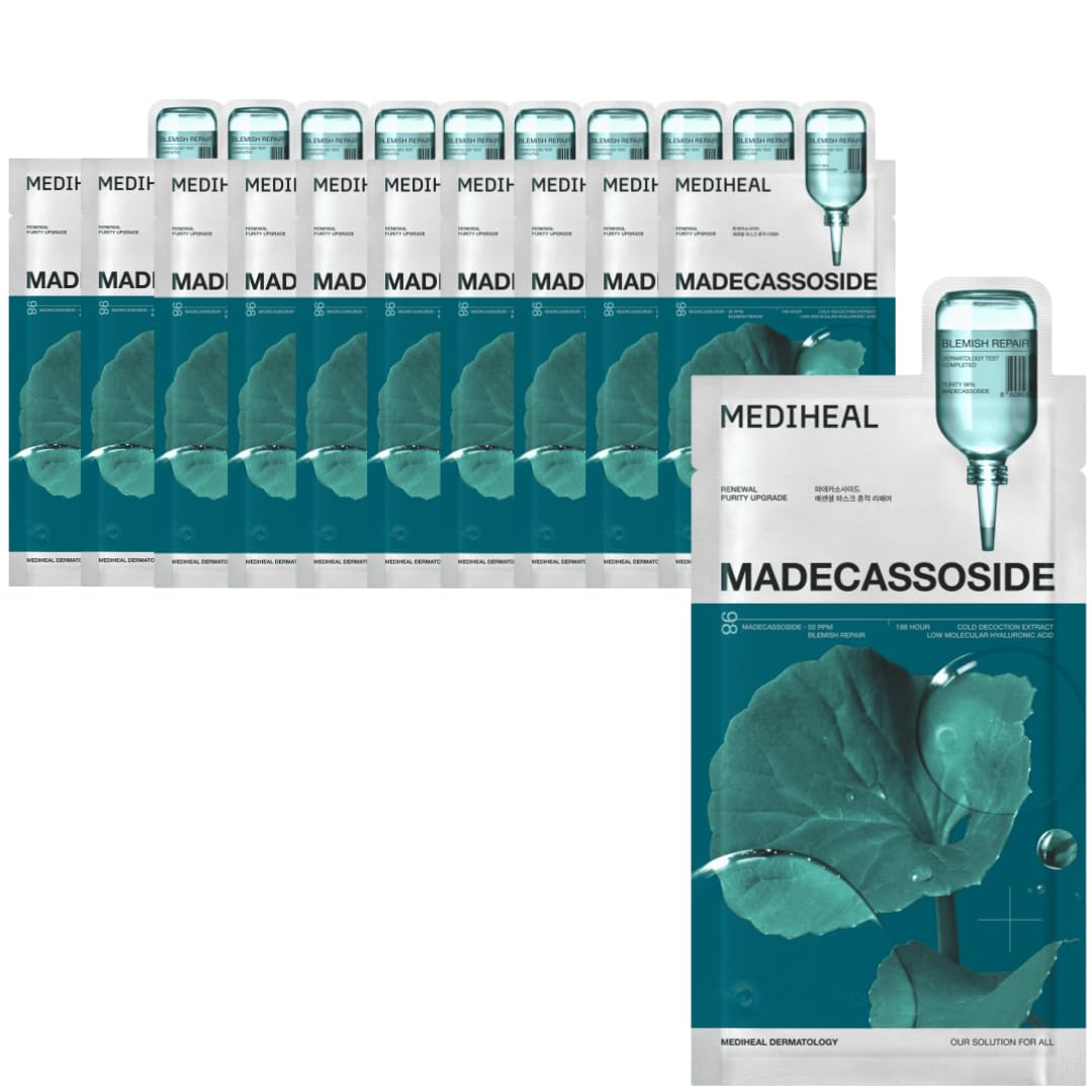 MEDIHEAL Madecassoside Essential Mask 10 Sheets for Hydration