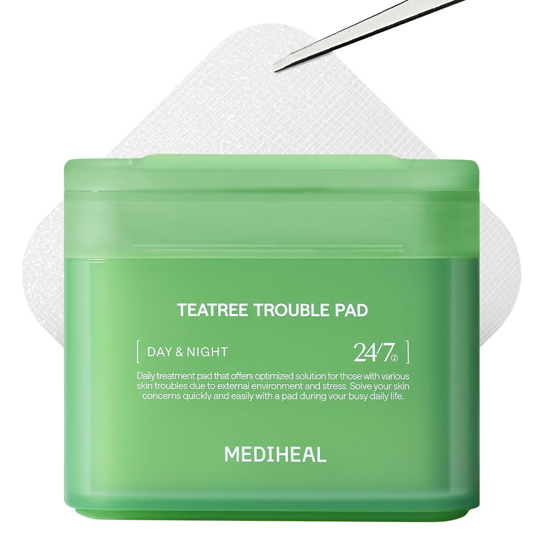 MEDIHEAL Square Toner Pads with Tea Tree 100 Pads 170ml