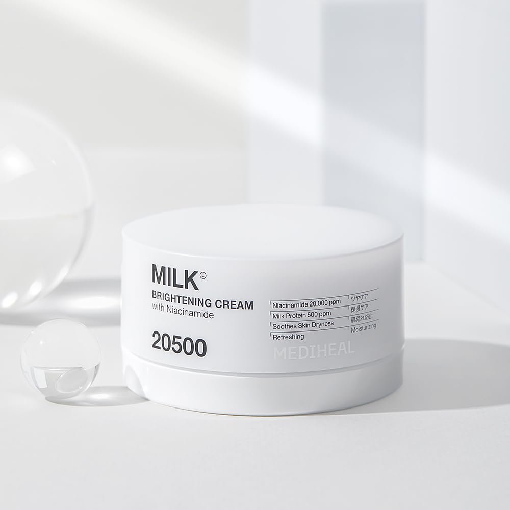 MEDIHEAL Milk Brightening Cream 50ml for Radiant Skin