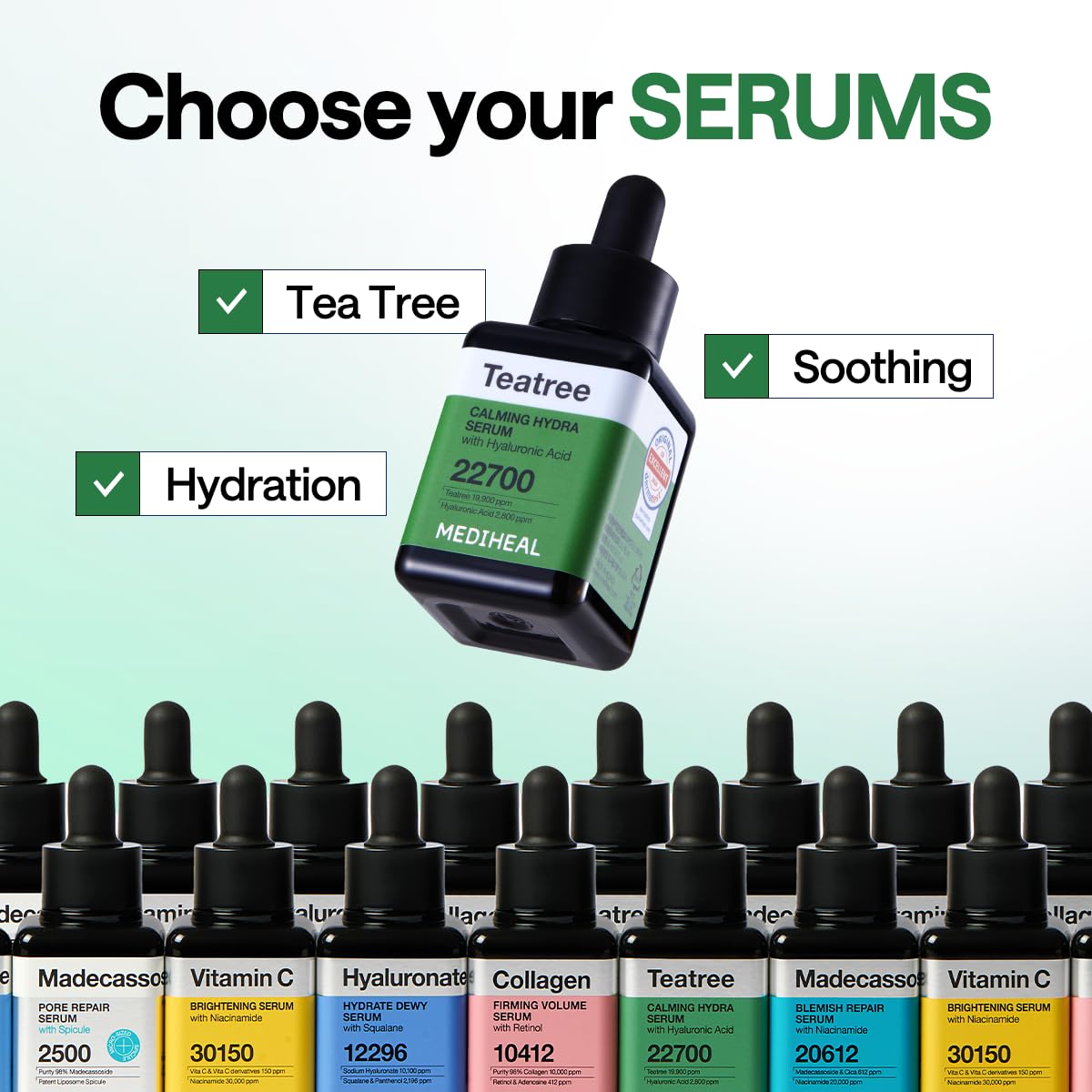 MEDIHEAL Tea Tree Calming Serum 40ml for Moisture Support