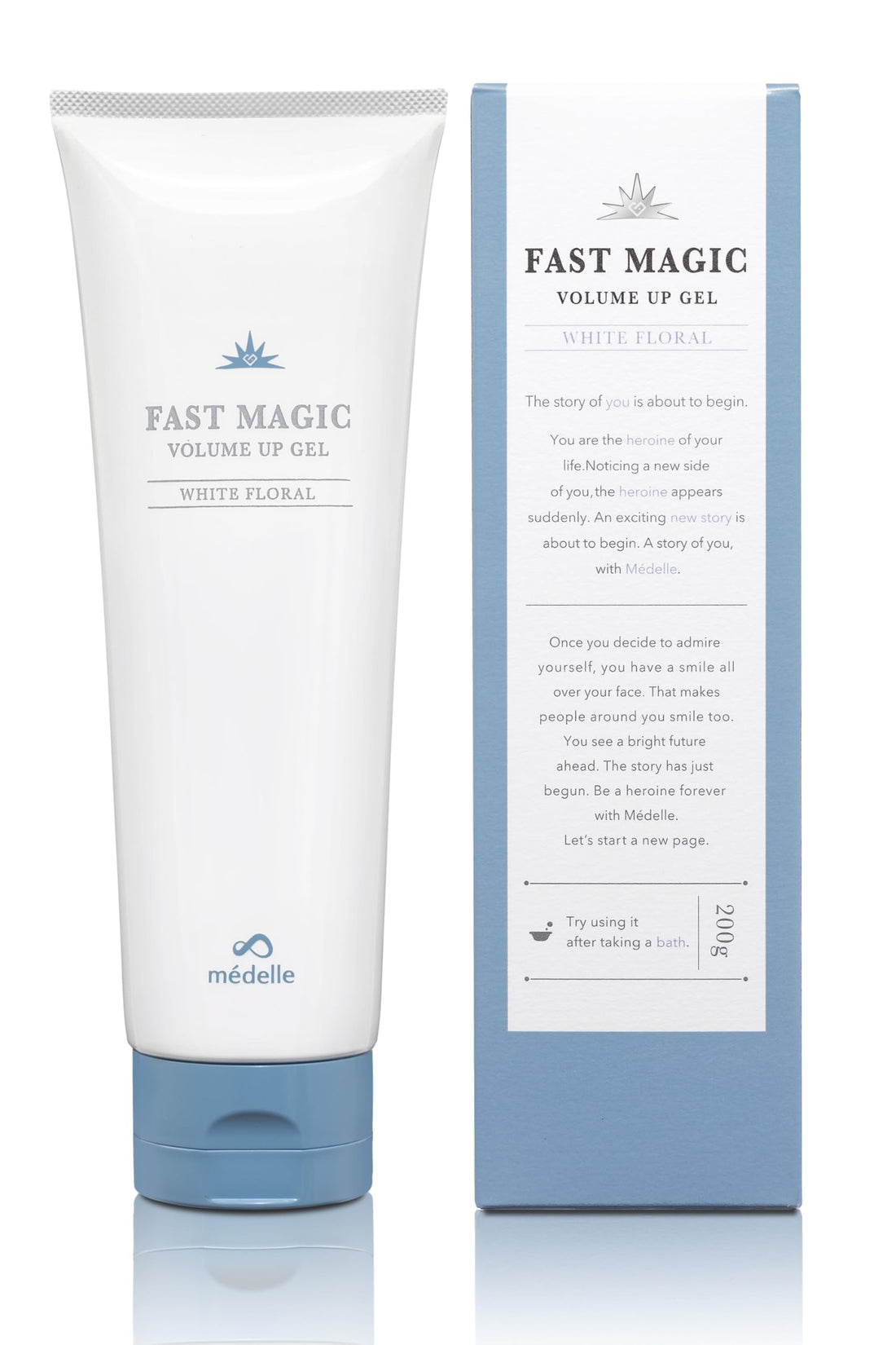 médelle Fast Magic Bust Cream with Volufiline 200g for Japanese Skincare