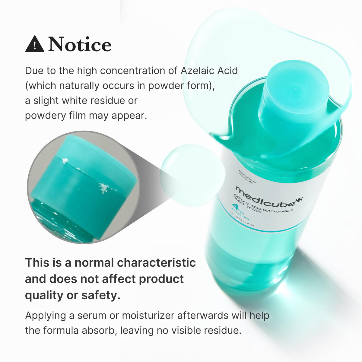 medicube Azelaic Acid Niacinamide Clear Toner for Oily Skin 150ml