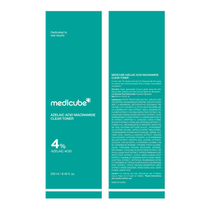 medicube Azelaic Acid Niacinamide Clear Toner for Oily Skin 150ml