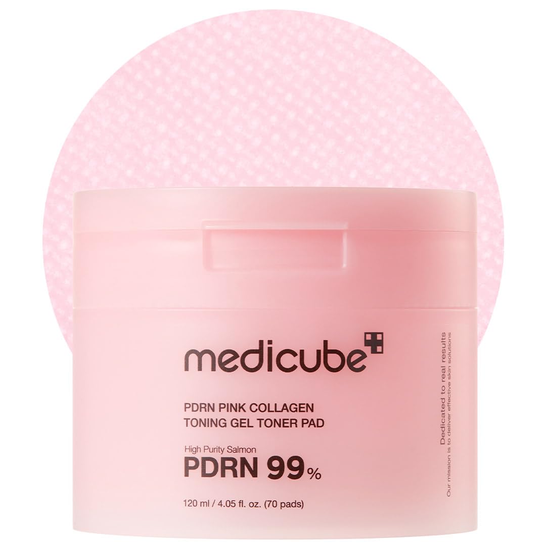 medicube PDRN Pink Collagen Gel Toner Pads 99% Pure PDRN