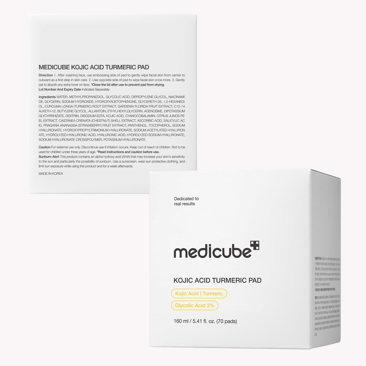 medicube Exfoliating Toner Pads with Kojic Acid and Turmeric