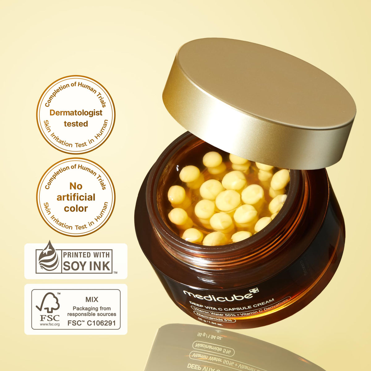 medicube Deep Vita C Capsule Cream 50ml for Radiant Skin