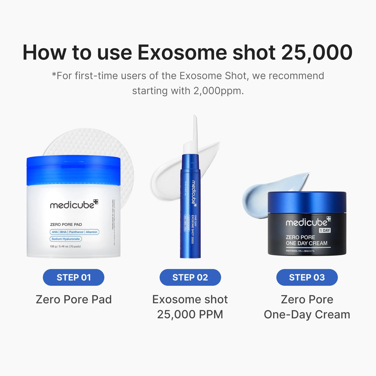 Medicube Exosome Shot Serum 25000ppm for Radiant Skin