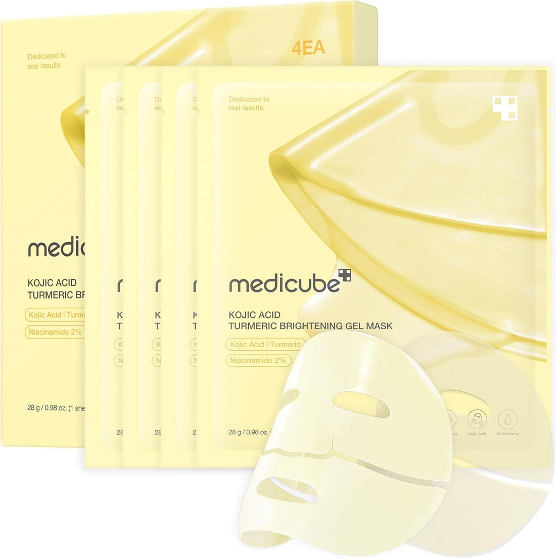 Medicube Gel Mask with Turmeric for Radiant Skin 4 Sheets
