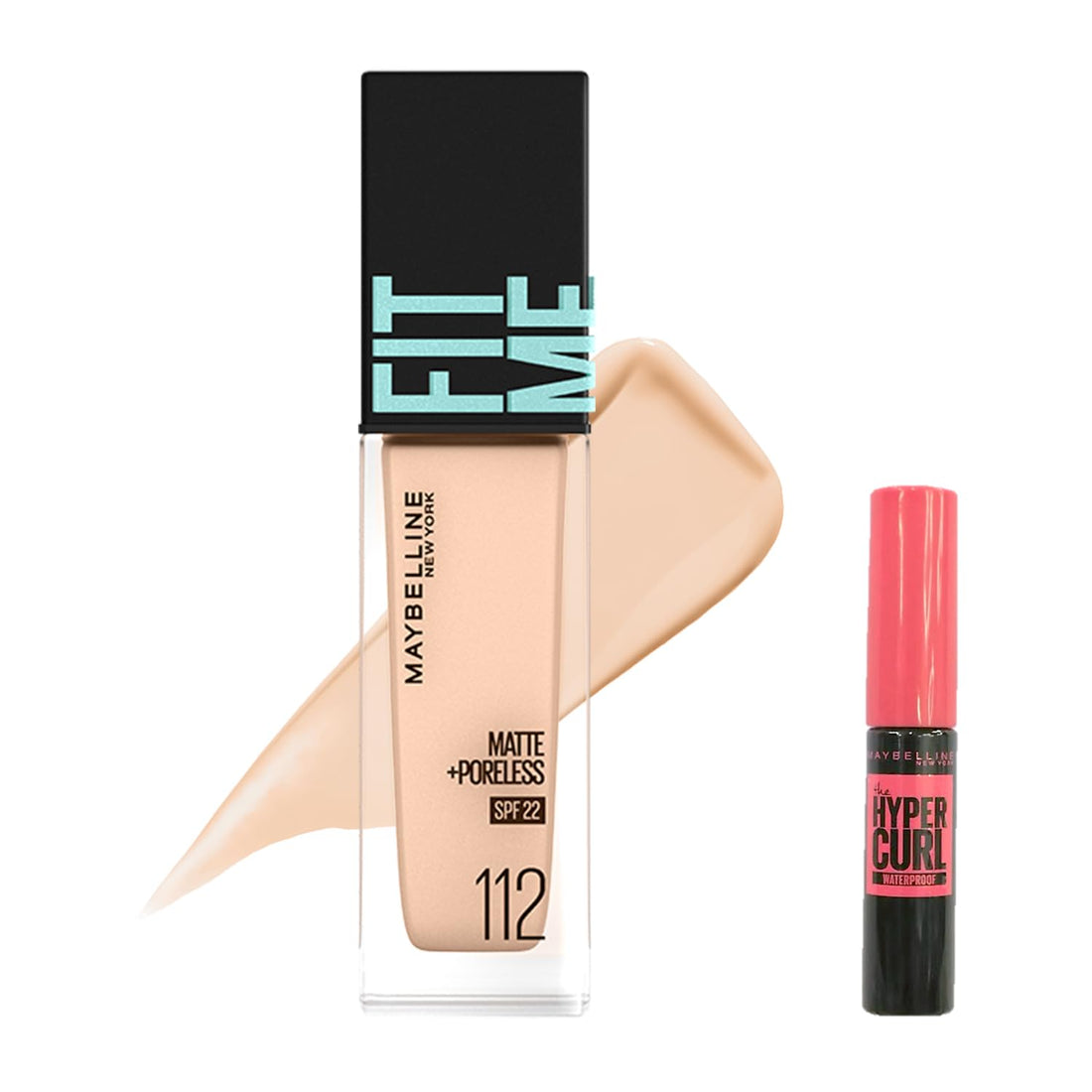 MAYBELLINE Fit Me Liquid Foundation with Hyper Curl Mini
