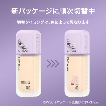 MAYBELLINE Super Stay Luminous Matte Liquid Foundation N10