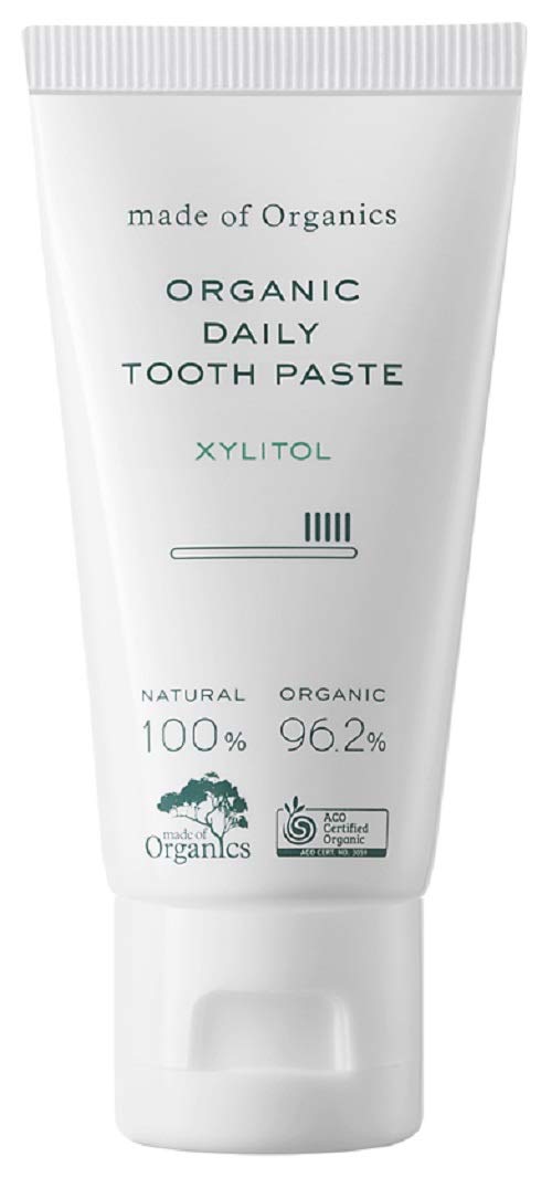 made of Organics Daily Toothpaste with Xylitol 25g for Fresh Breath