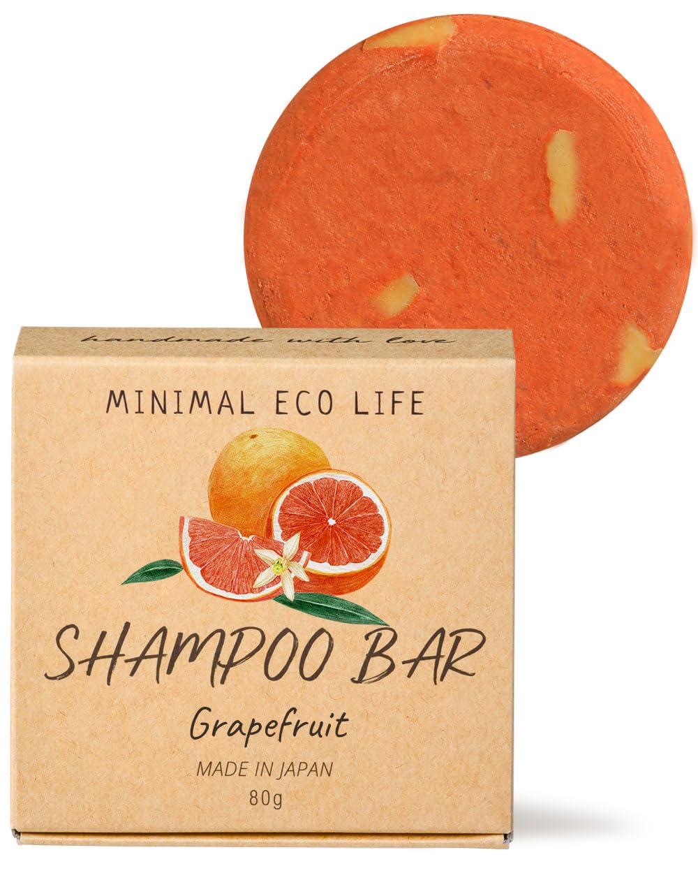 Minimaruekoraifu MEL Shampoo Solide 80g Fabriqué au Japon