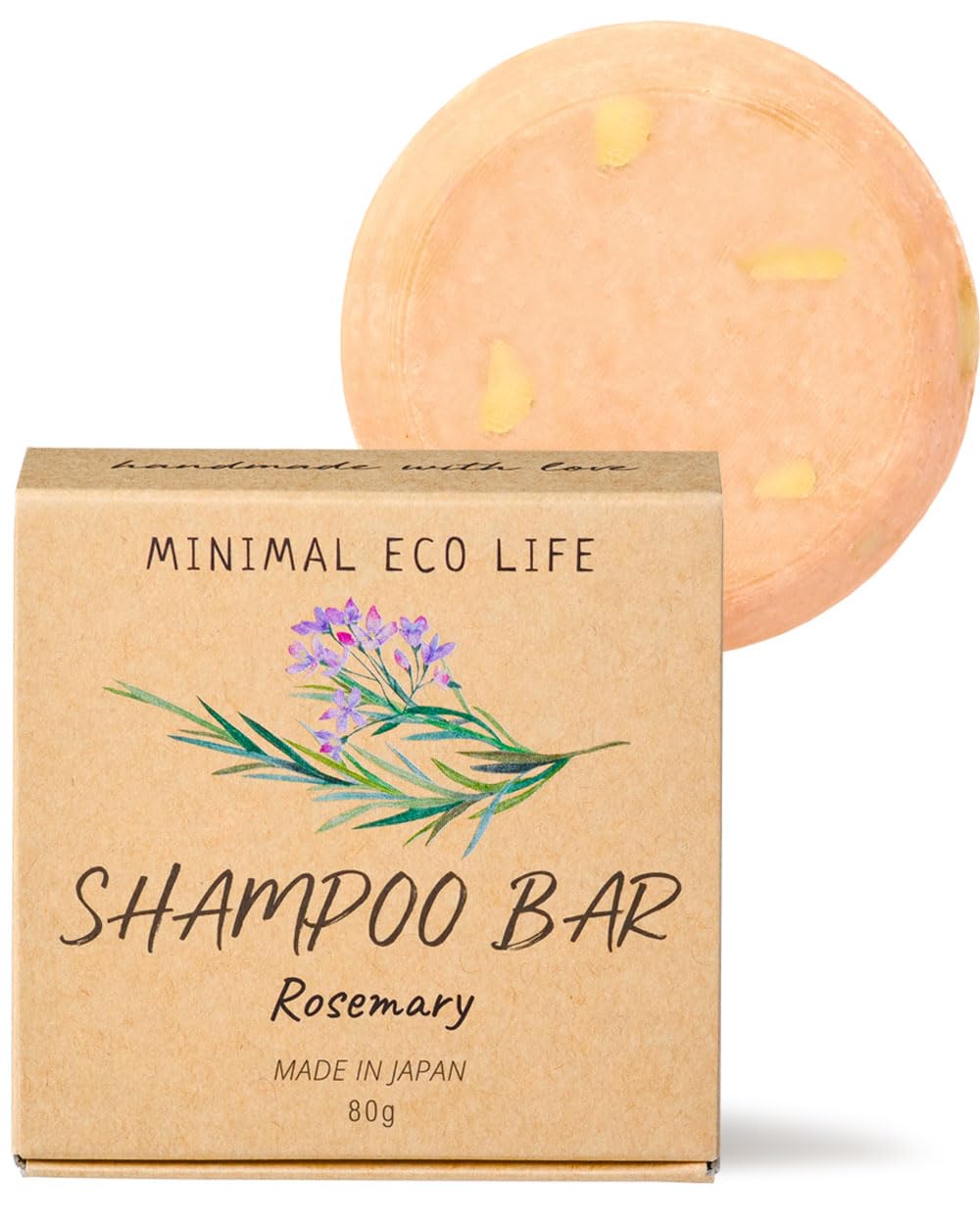 Minimaruekoraifu MEL Shampoo Solide 80g Fabriqué au Japon