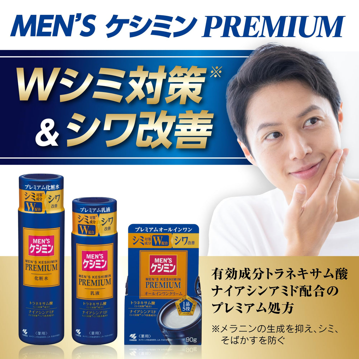 Men’s Keshimin Premium Lotion for Brightening and Texture Improvement 110ml
