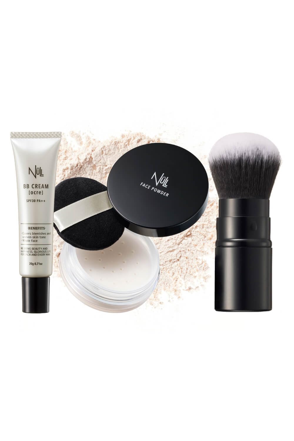 MENS NULL BB Cream Ocre 3-Piece Set for Japanese Skincare