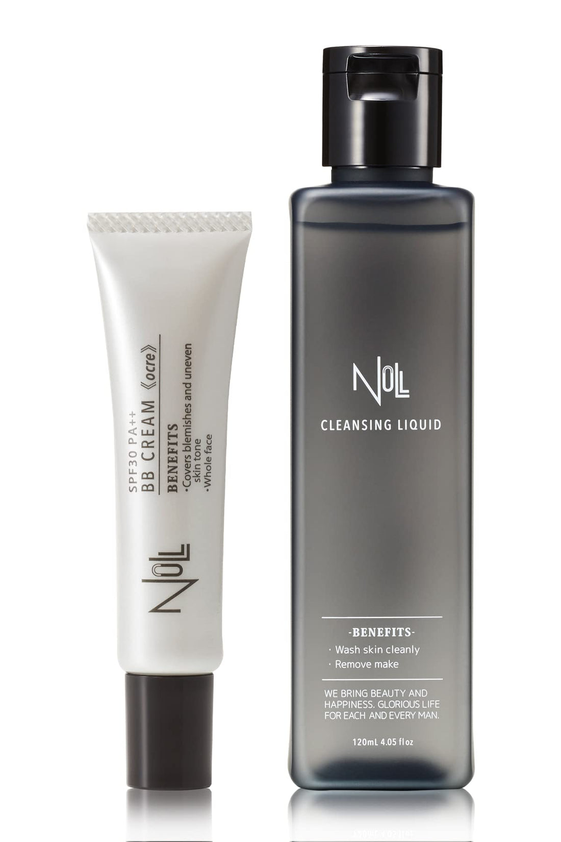 MENS NULL BB Cream and Cleansing Liquid Set for Japanese Skincare