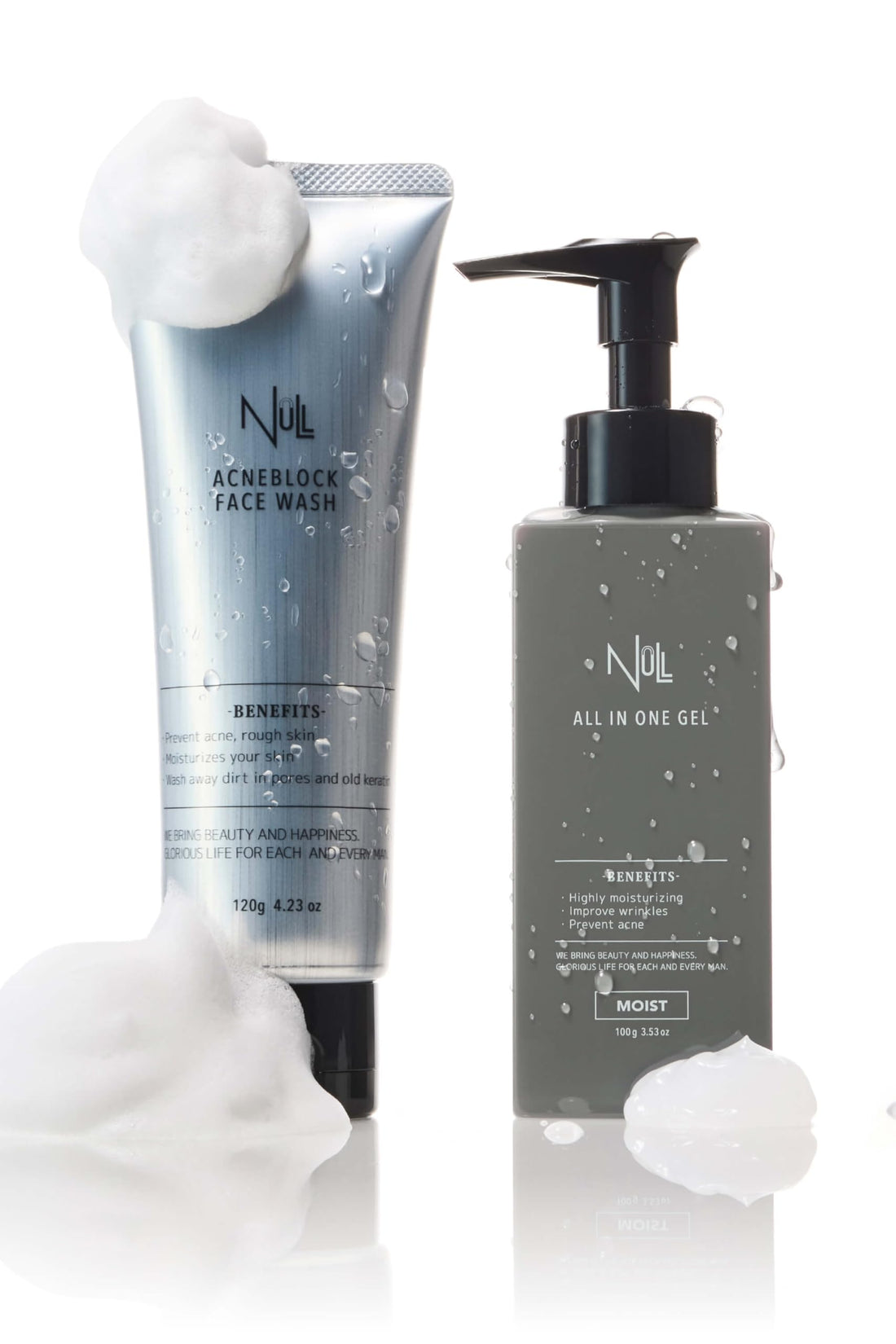 MENS NULL Skincare Set All-in-One Gel and Cleanser 100g