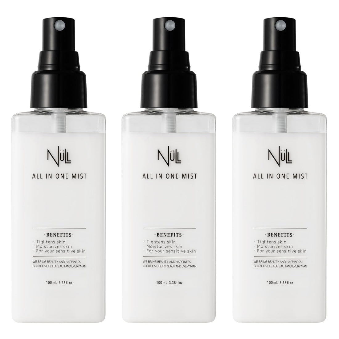 MENS NULL Brume Hydratante Tout-en-Un 80ml pour Hommes