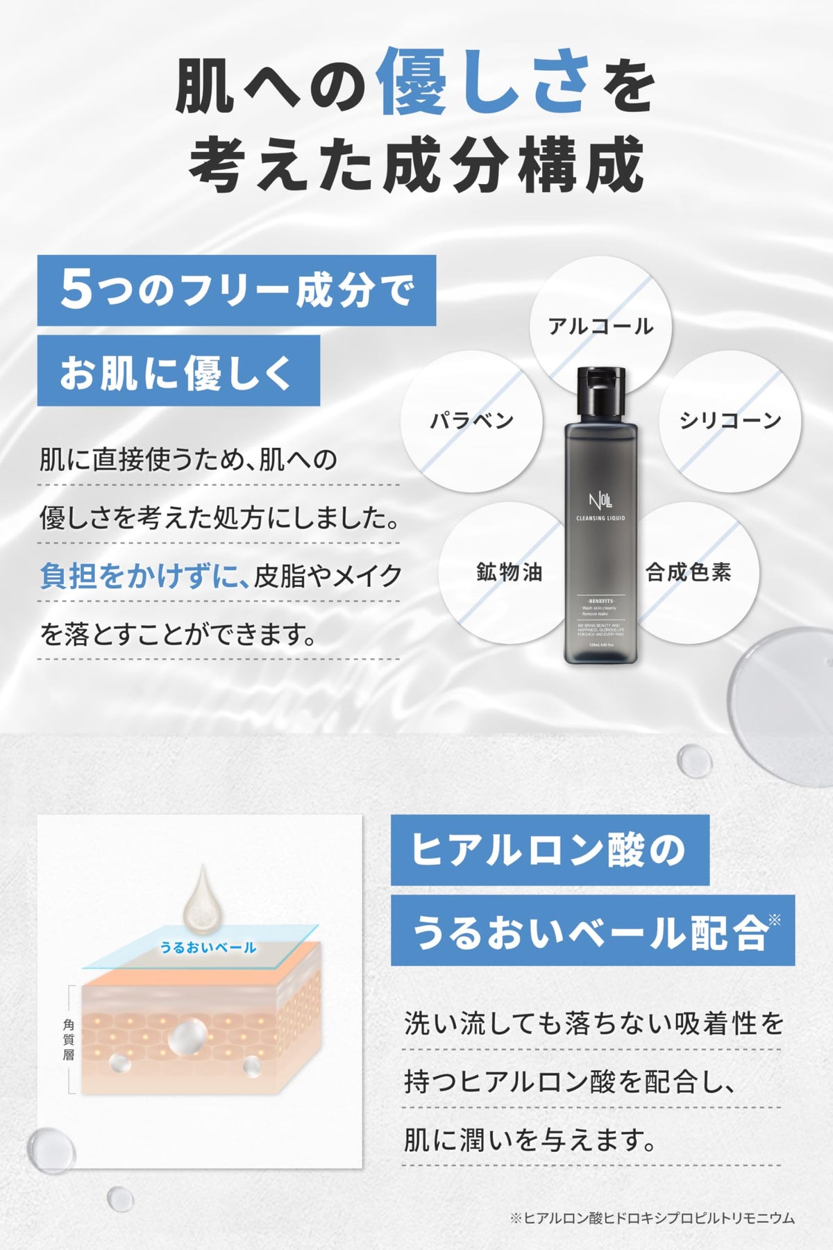 MENS NULL Cleansing Water Makeup Remover 240ml 2 Pack