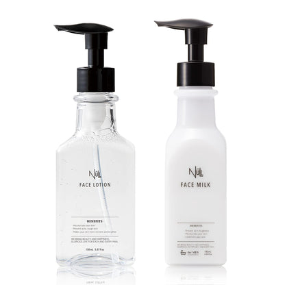 MENS NULL Face Lotion Set for Japanese Skincare Routine