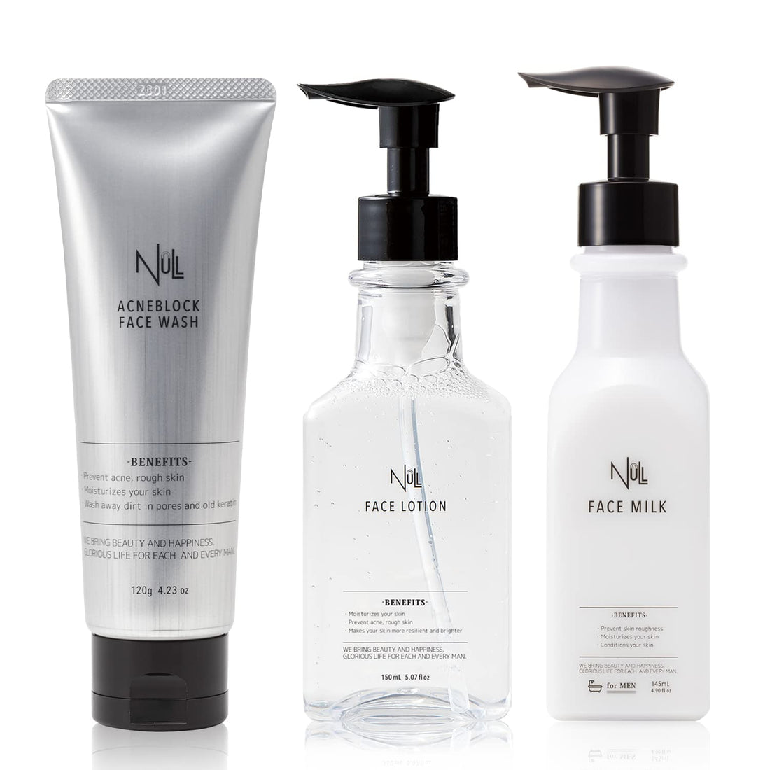 MENS NULL Lotion Visage Set pour un Soin Complet