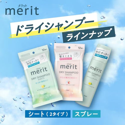 Merit Dry Shampoo Sheets 12 Count for Fresh and Tidy Hair