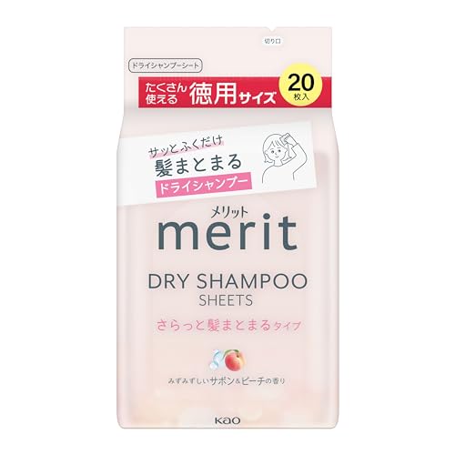 Merit Dry Shampoo Sheets for Smooth Hair 20 Count