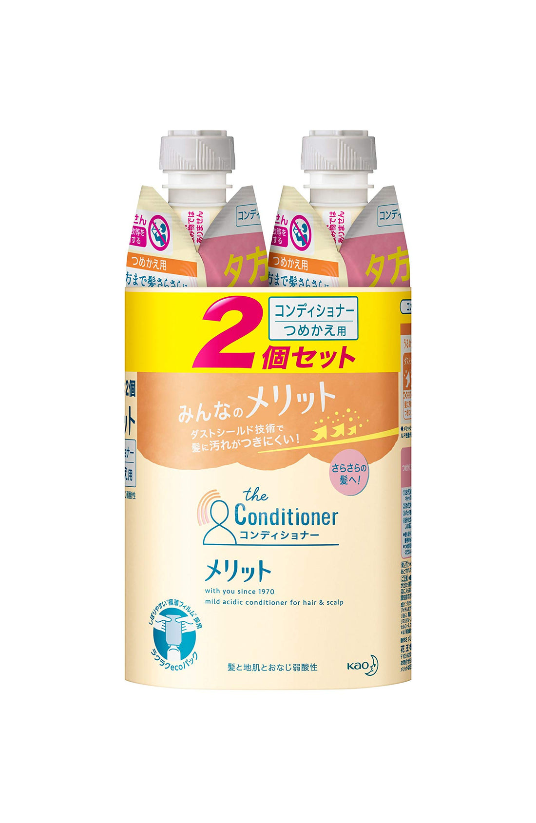 Merit Conditioner Refill 340ml Duo for Lightweight Moisture