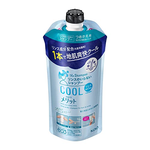 Merit Rinse-Free Shampoo Cool Type 340ml for Refreshing Clean Hair