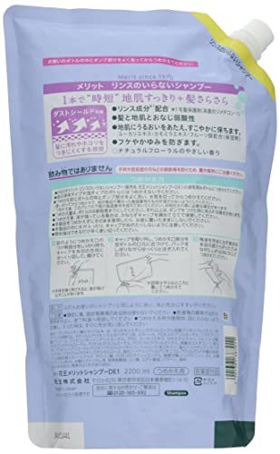 Merit Rinse-Free Shampoo 2200mL for Effortless Clean Hair
