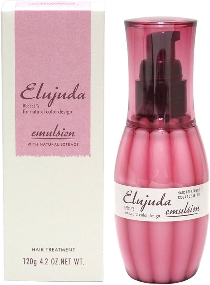 milbon Elujuda Emulsion Hair Treatment 120g for Soft and Manageable Hair
