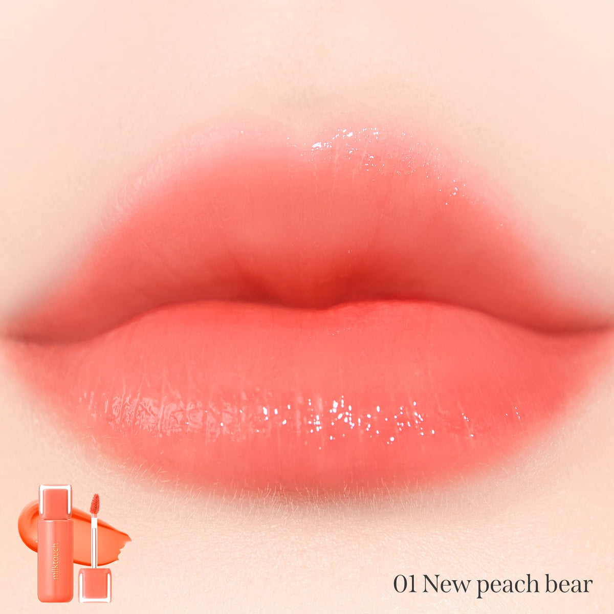 MILKTOUCH Jelly Fit Tint Glow Tint 01 New Peach Bear 10g