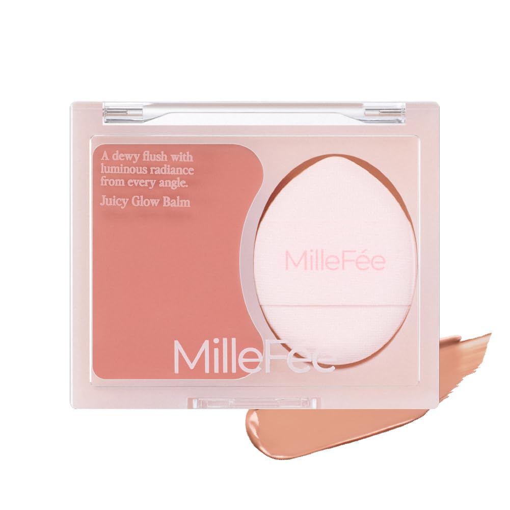 MilleFée Juicy Glow Balm Cheek 03 Apricot Syrup Cream Face Color