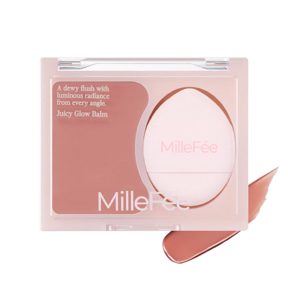 MilleFée Juicy Glow Balm Blush 04 Petal Beige Cream Face Color