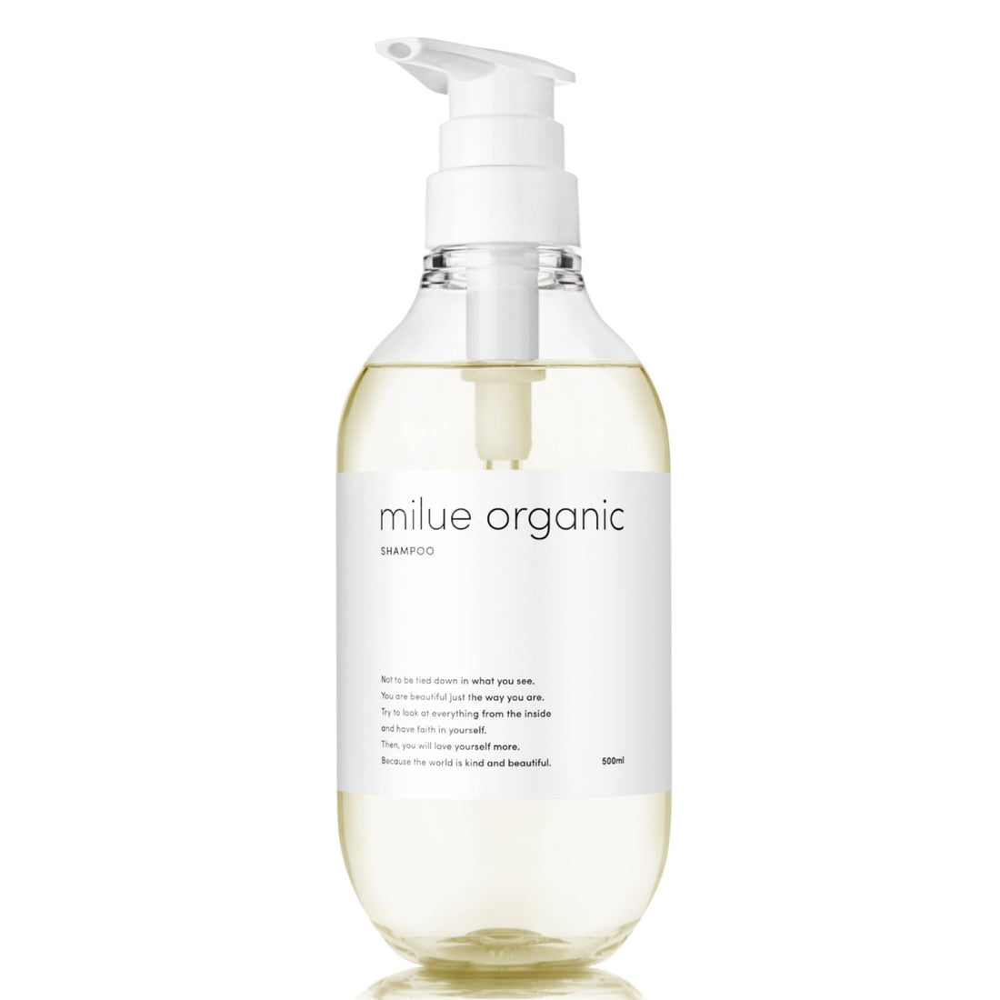 milue organic Amino Acid Shampoo 500ml for Healthy Hair