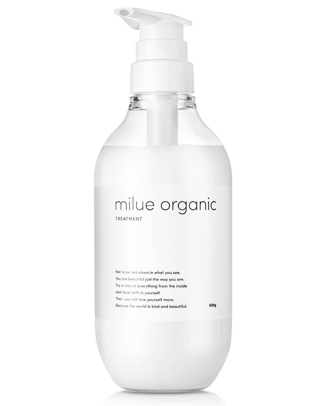 milue organic Amino Acid Shampoo 500ml for Gentle Cleansing