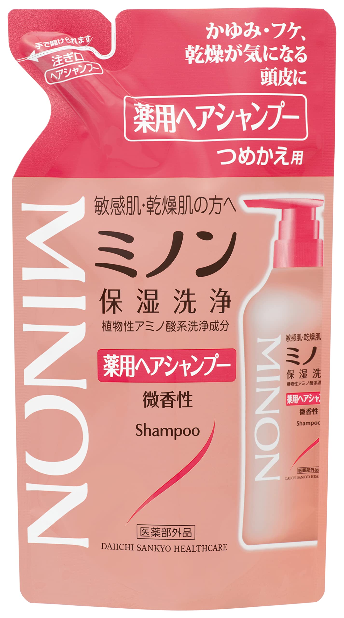 MINON Medicated Hair Shampoo (Refill) 380ml (x 1)