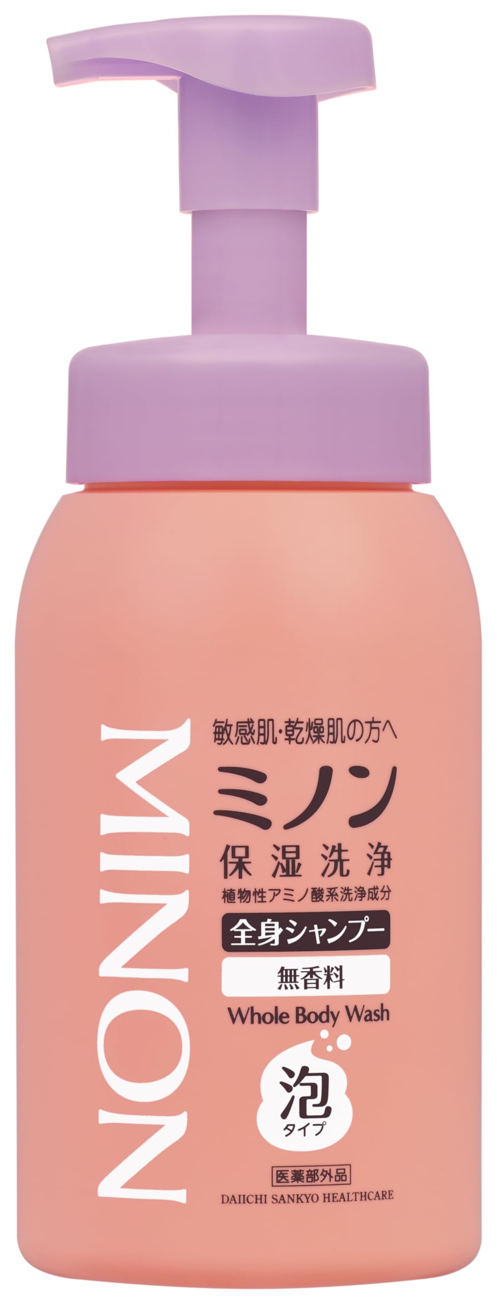 Minon Body Shampoo Foam Type 500mL Gentle Body Wash for Sensitive Skin