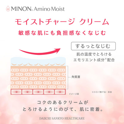 MINON Moist Charge Cream with Sample 40g for Japanese Skincare