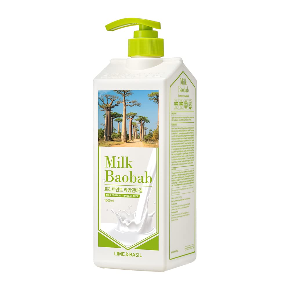 MILK BAOBAB Traitement Capillaire 1000ml au Lime et Basilic