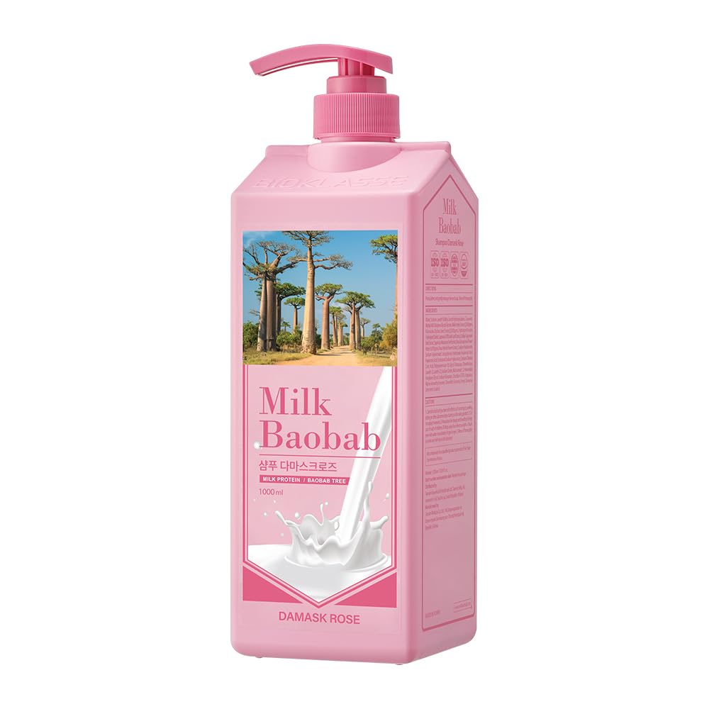 MILK BAOBAB Shampoo à la Rose Damascena 1000ml
