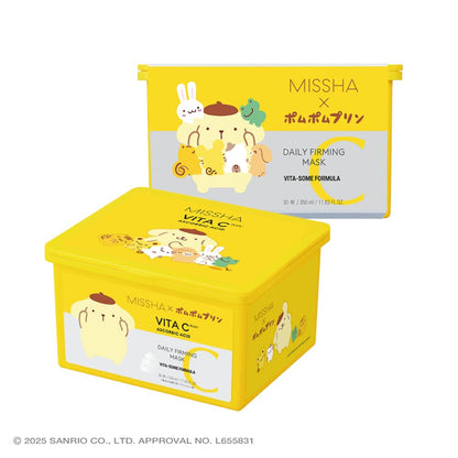 MISSHA Vitamin Sheet Mask Pom Pom Purin Design 30 Sheets